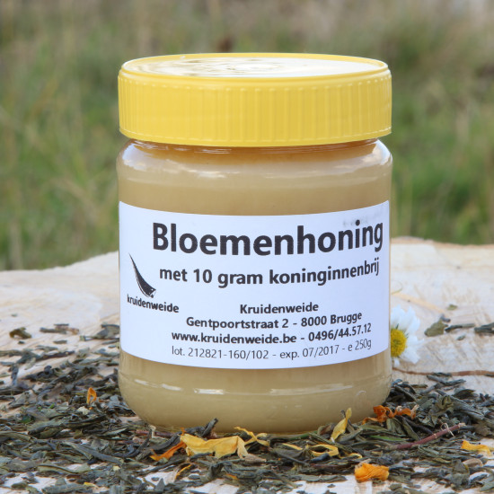 Bloemenhoning 250g met 10g koninginnebrij