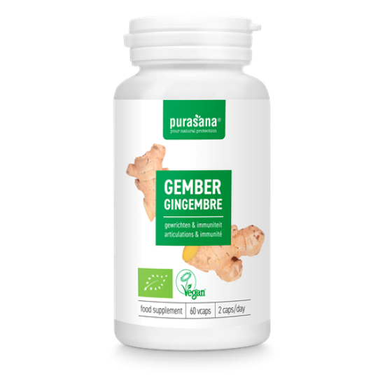 Gember Bio Capsules (Zingiber officinalis) 270mg 