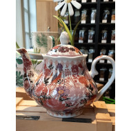 Fleurs vieux rose - theepot