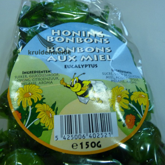 Honingbonbons eucalyptus 150g